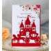 Wedding Card Design Laser Cut Castle And Carriage Invitation Iridescent  Card Greeting Card
